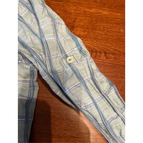 Tommy Bahama Shirt Button-Up  Mens L Casual Plaid Cotton Island Modern Fit - Picture 5 of 5